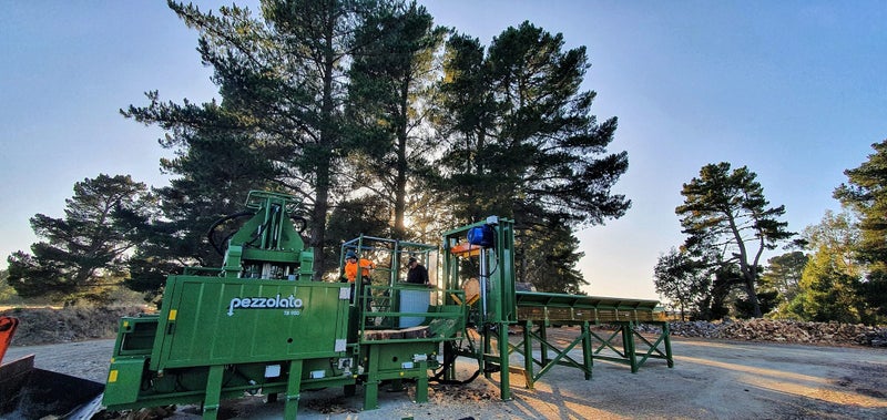 Pezzolato TB900 + TM1200 Firewood Processor Carousel 1