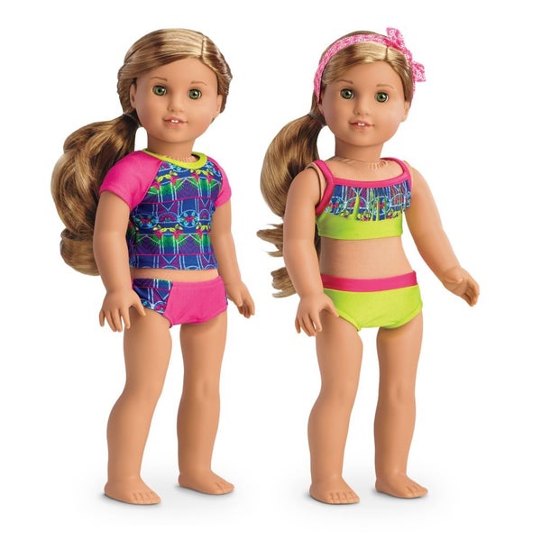 American Girl "Lea's Mix & Match Swim Set" 5pce for 18" LAST ONE Carousel 1