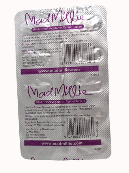 Mad Millie 4L Vegetarian Rennet (Tablet Strip x 10) Carousel 1