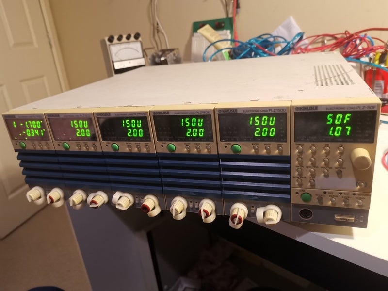 Kikusui PLZ-50F Electronic Load with 5 x PLZ150U Carousel 2