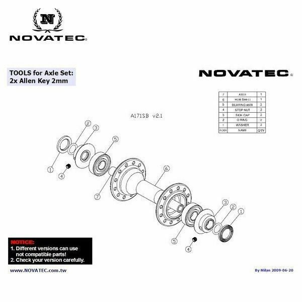 Novatec RD Front Hub for Shimano 10 Speed Carousel 2