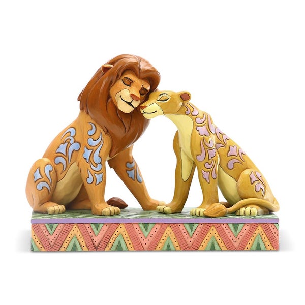 Jim Shore Disney Traditions - The Lion King Simba & Nala Snuggling - Savannah Sw Carousel 1