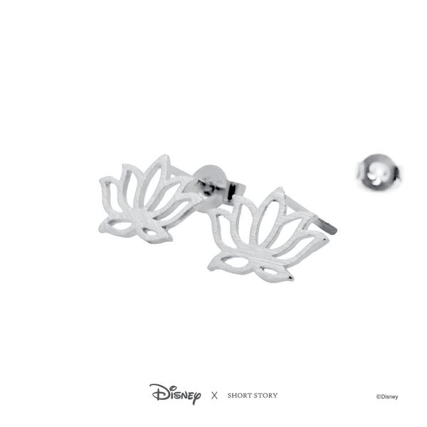 Disney x Short Story Earrings Jasmine Lotus - Silver Carousel 2