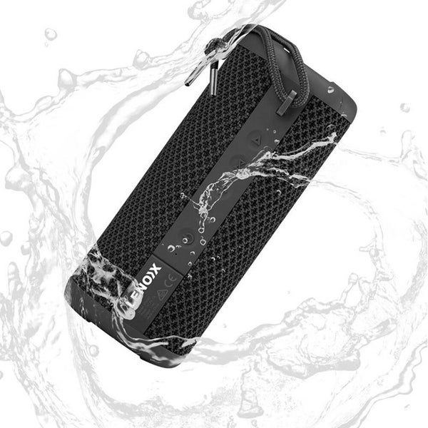 Lenoxx IPX7 Waterproof Portable Wireless Bluetooth Speaker for Smartphones Black Carousel 1