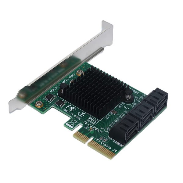 SSU SA3006 PCI - E to SATA 3.0 Expansion Card With Six - Port 6Gbps for Desktop Carousel 4