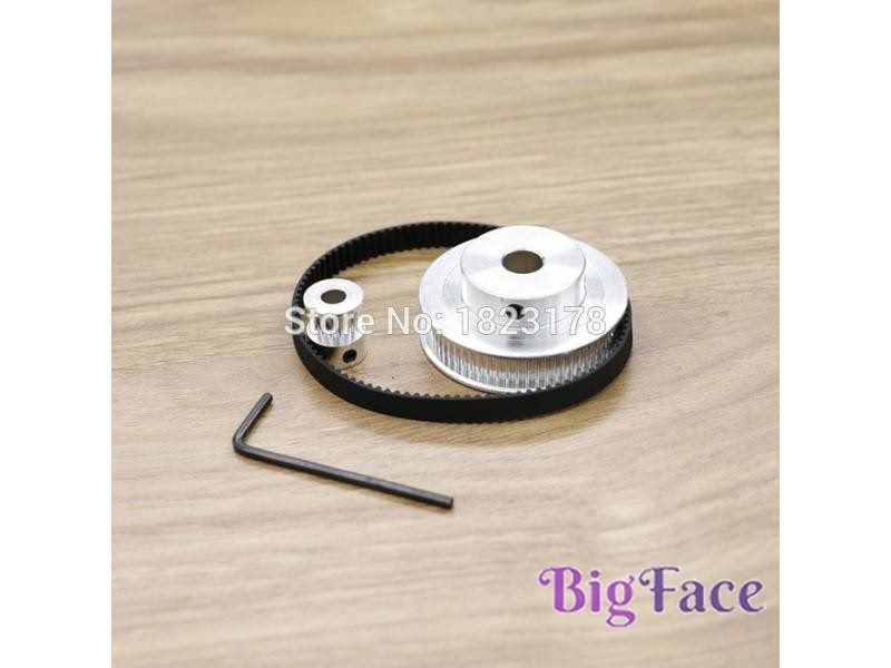 2 Set Timing Belt Pulley GT2 60/15 4 1/1 4 3D Printer Accessory Belt 6mm Bore 8 Carousel 1