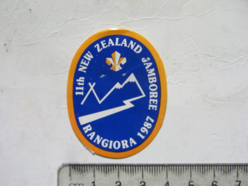 1987 11th NZ Jamboree Rangiora Sticker Carousel 1