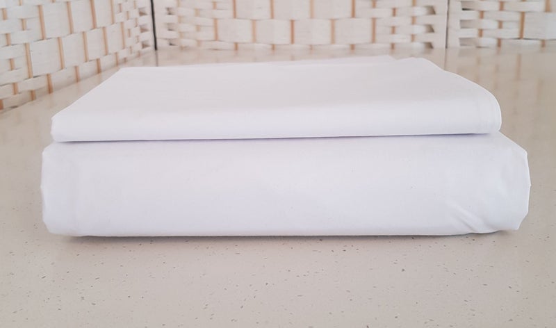 EXTREME LUXURY - SUPER HEAVY PERCALE- FITTED SHEET- SINGLE SIZE + 1 PILLOW CASE Carousel 2