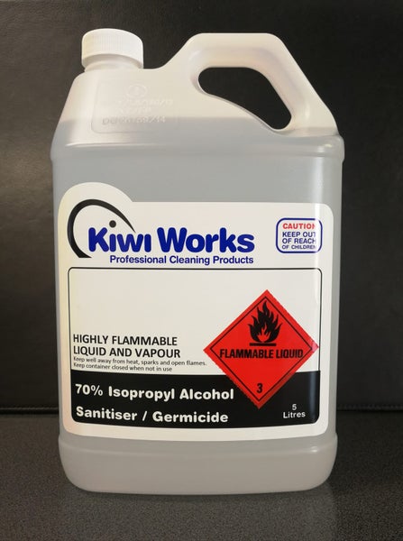 Sanitiser Germicide 70% Isopropyl Alcohol 5 Litre Carousel 1