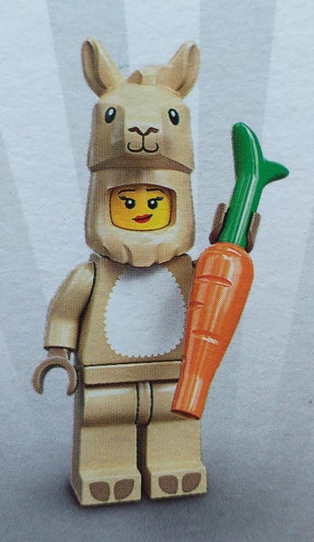LEGO Series 20 Llama Costume Girl Minifigure SEALED Carousel 1