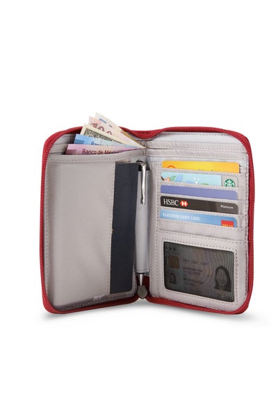 Pacsafe RFID Safe W150 Black or Cranberry Carousel 1