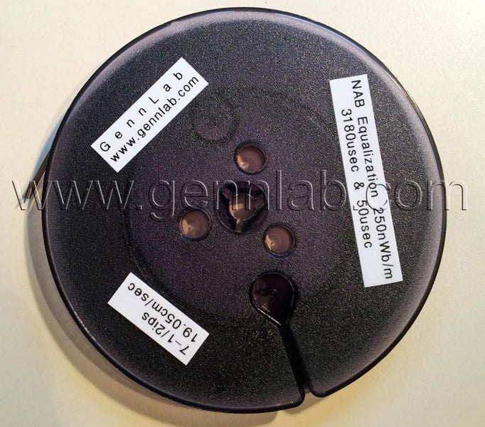 Playback head alignment tape. Speed: 7-1/2ips (19.05 cm/sec). Carousel 1