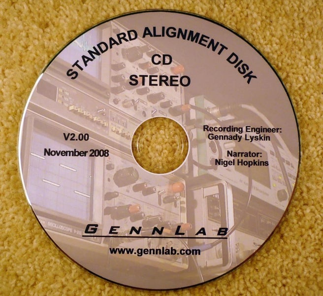 MASTER CD STEREO STANDARD ALIGNMENT DISK V2.00 Carousel 1