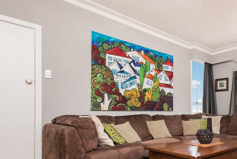 HUGE OIL PAINTING ON CANVAS | SUBJECT: PARNELL VILLAS | ARTIST: LISA EVANS Carousel 2