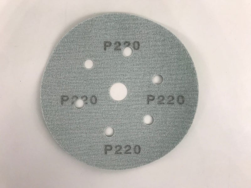 Sanding Disc / paper Grit P220 150mm 7 hole Carousel 2