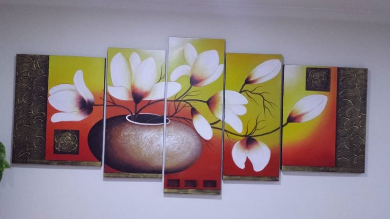 Beautiful Lily Canvas Art Print Wall 5 pieces Carousel 2