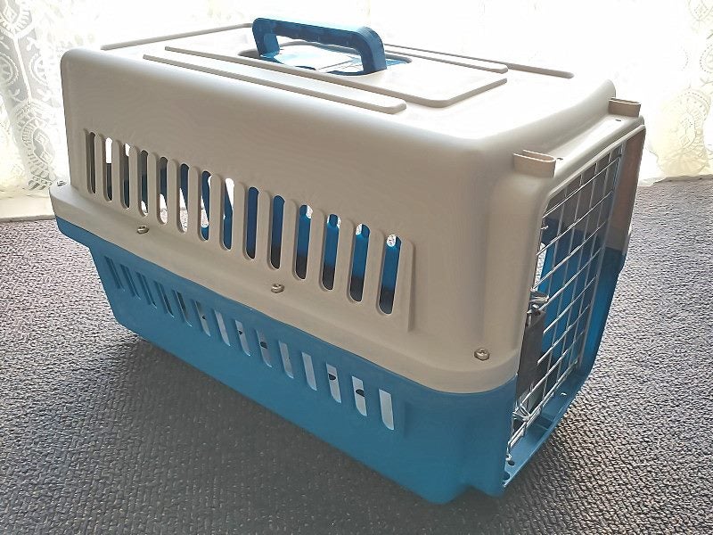Pet Travel Cage Dog Cage Cat Cage /Carrier Size L - BLUE Carousel 2