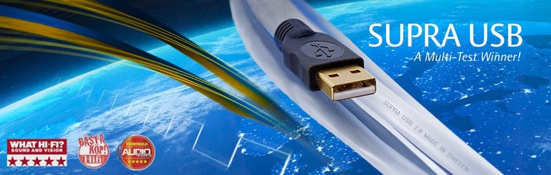 SUPRA USB 2.0 - Hi-Speed, Type A-B 1Mtr Carousel 1