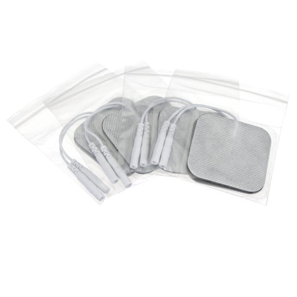 20Pcs Square Fabrics Electrode Pads Massagers Tens Cloth White 50x50mm Carousel 6