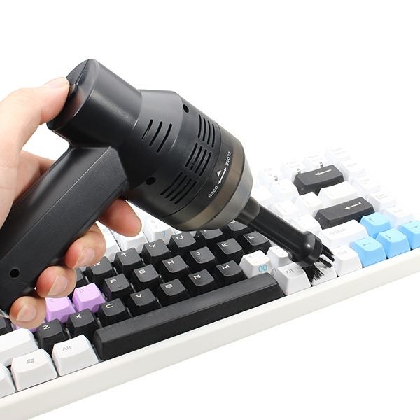 Portable USB Mini Vacuum Cleaner Cuter Keyboard Dust Cleaning Brush Handheld Carousel 2