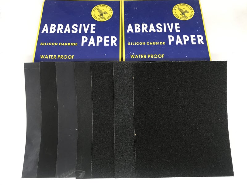 Abrasive sheet 230mm x 280mm sandpaper polish sanding paper mixed Carousel 1