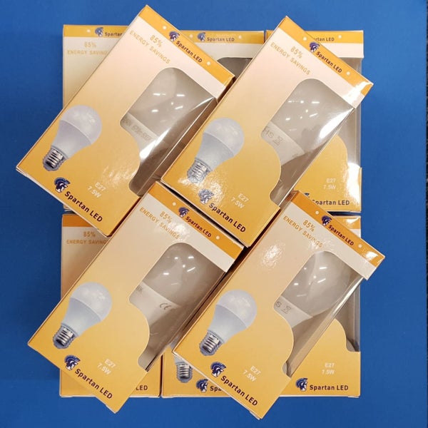 Bulk Package!! 10 x A60 LED Bulbs, Warm White, Screw Fitting, 7.5 watt Carousel 1