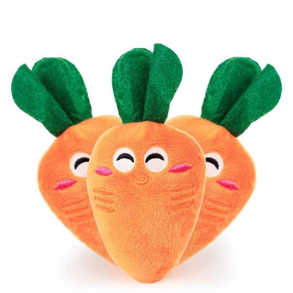 2PCS Vegetable Plush Toys Squeaker Fruit Vegetables Stuffed Toys Plush Baby Toy Carousel 1