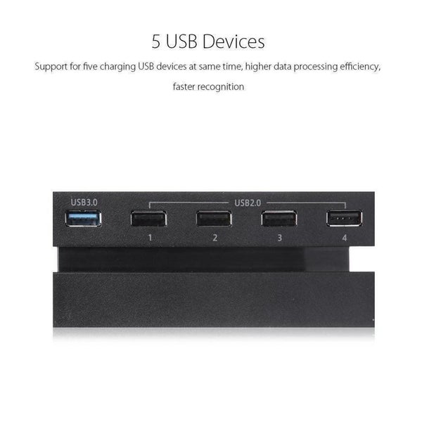 5 Port USB 3.0 2.0 High-speed Extension Adapter HUB for PS4 Carousel 6