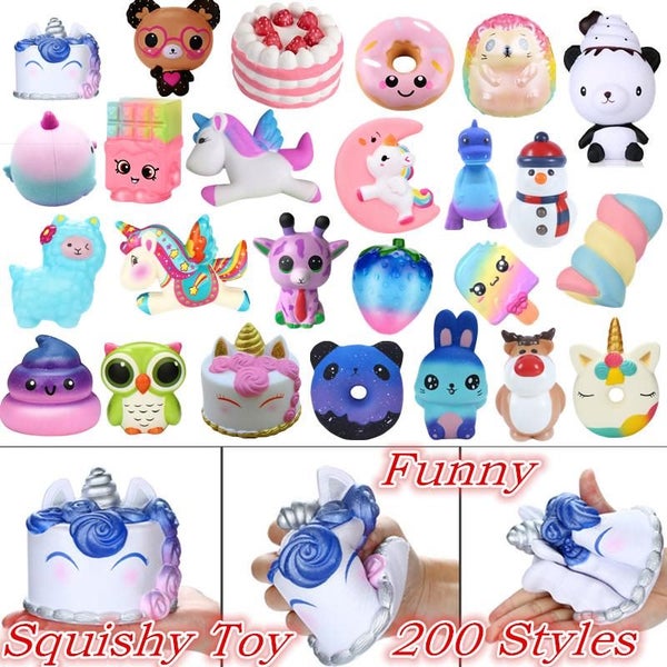 5PCS Exquisite Galaxy Poo Scented Squishy Charm Slow Rising Stress Reliever Toys Carousel 1