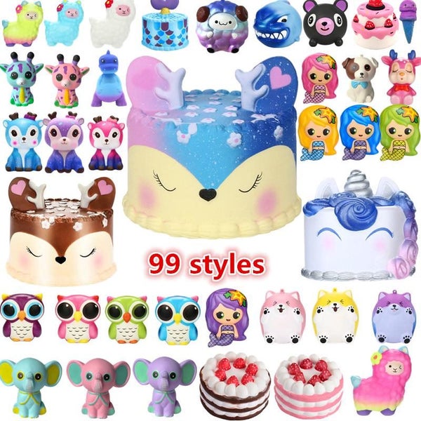 5PCS Squeeze Toy Cream Scented Decompression Stress Reliever Toys Carousel 1