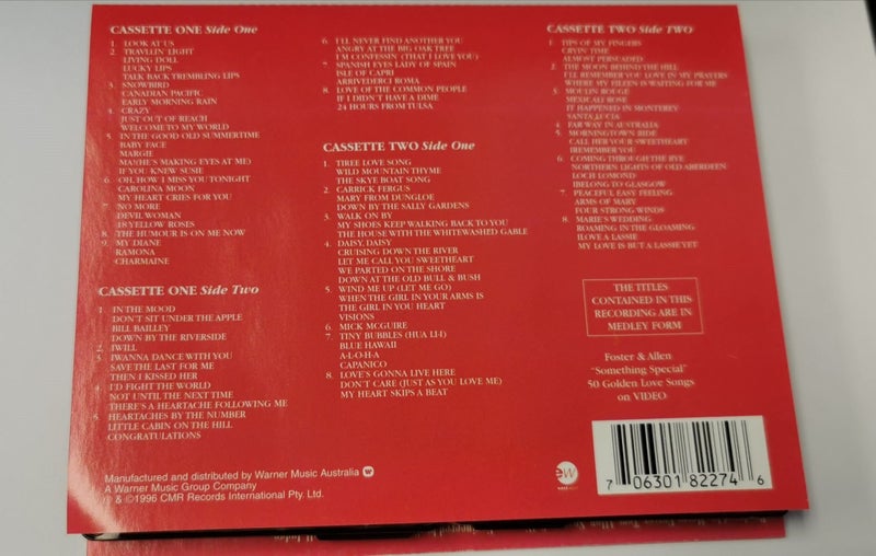 FOSTER & ALLEN - SOMETHING SPECIAL: 100 GOLDEN LOVE SONGS (DOUBLE CASSETTE) Carousel 2