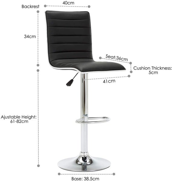 Breakfast Bar Stool X 4 White Colour Carousel 4