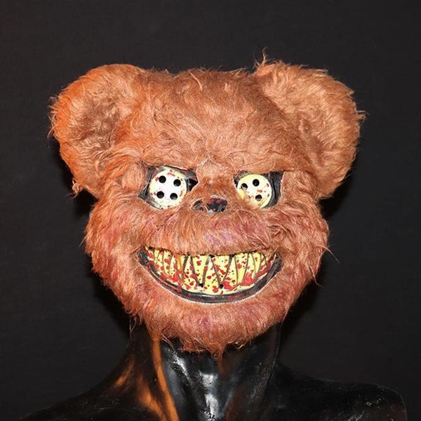 Bloody Teddy Bear Mask Masquerade Scary Plush Halloween Performance Props Carousel 1