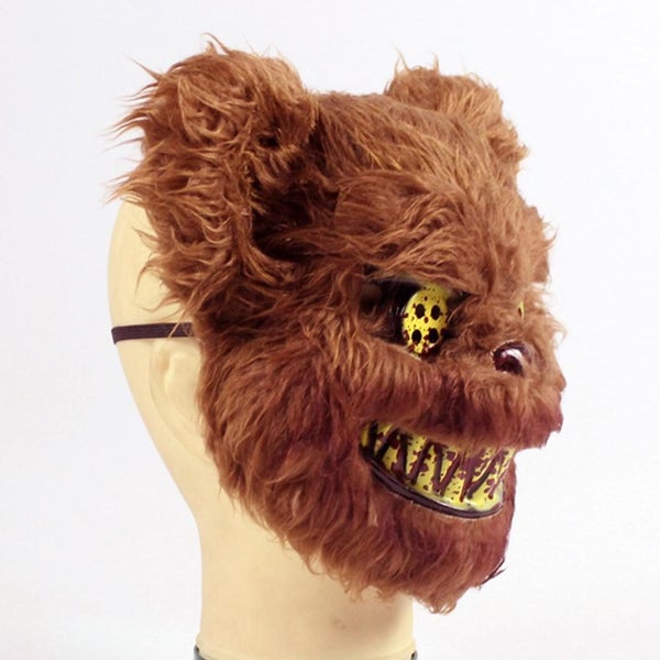 Bloody Teddy Bear Mask Masquerade Scary Plush Halloween Performance Props Carousel 2