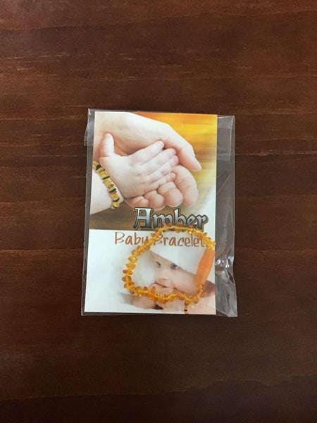Amber Baby Bracelet Gold BRAND NEW Carousel 1