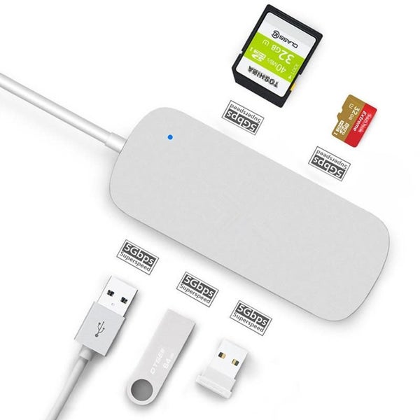 Card Reader Adapter For Huawei P20 Pro SD 5 In1 USB Hub Type-C To USB 3.0 HUB Carousel 6