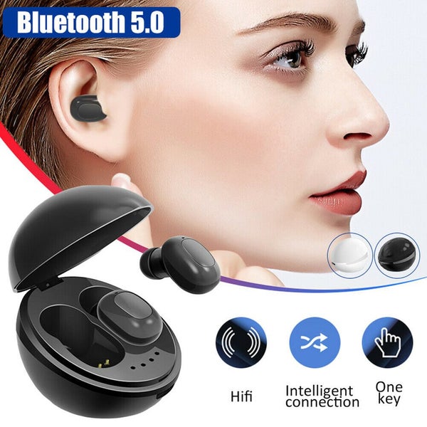 Earphone Wireless Bluetooth 5.0 HiFi Headsets Stereo Sports Earphones - White Carousel 2