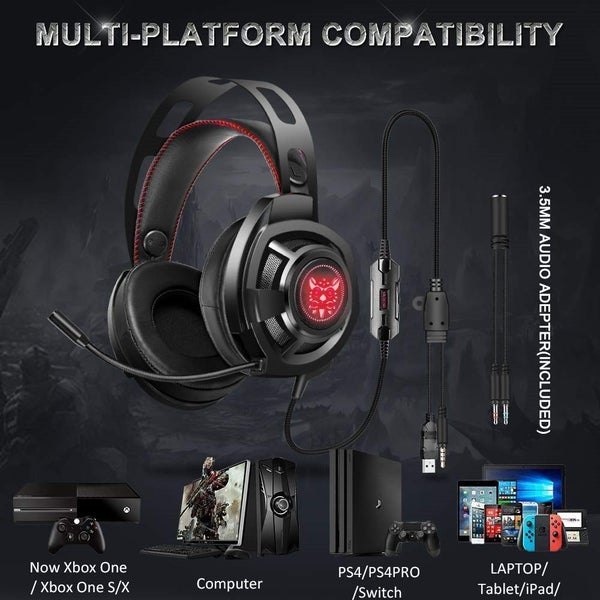 Gaming Headset Headphones for Nintendo Switch, PS4, Xbox One, PC, Mac Carousel 2