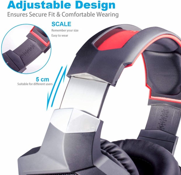 Gaming Headset Stereo PS4 Xbox One, Noise Cancelling Mic Over Ears Headphones Carousel 6