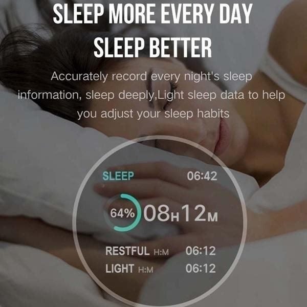 IP67 Heart Rate Monitor Activity Tracker Blood Pressure Sport Wrist Smart Watch Carousel 12