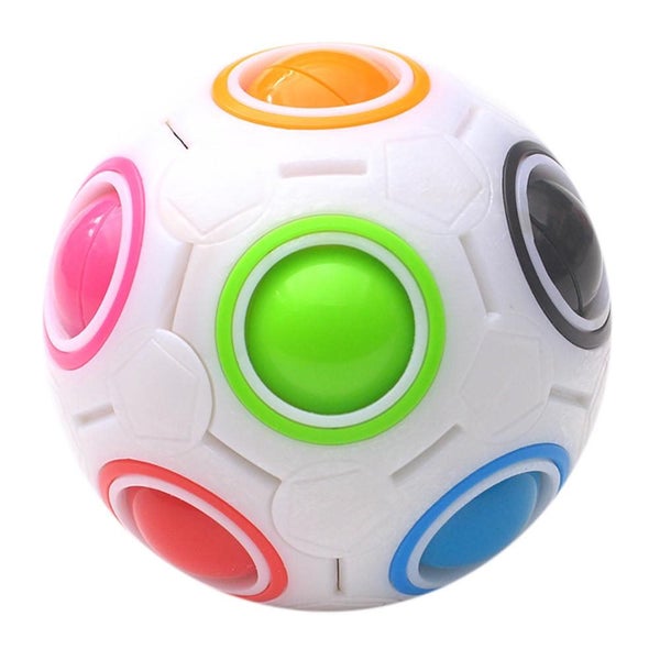 Luminous Stress Reliever Rainbow Magic Ball Plastic Cube Twist Puzzle Toy Carousel 4