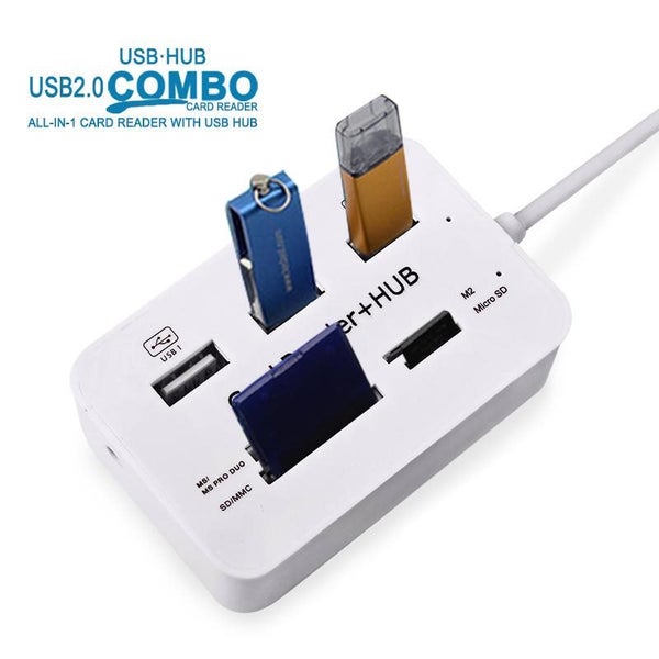 Multifunction MS/SD/M2/TF Memory Card Reader Combo High Speed 3 Port USB 3.0 HUB Carousel 1