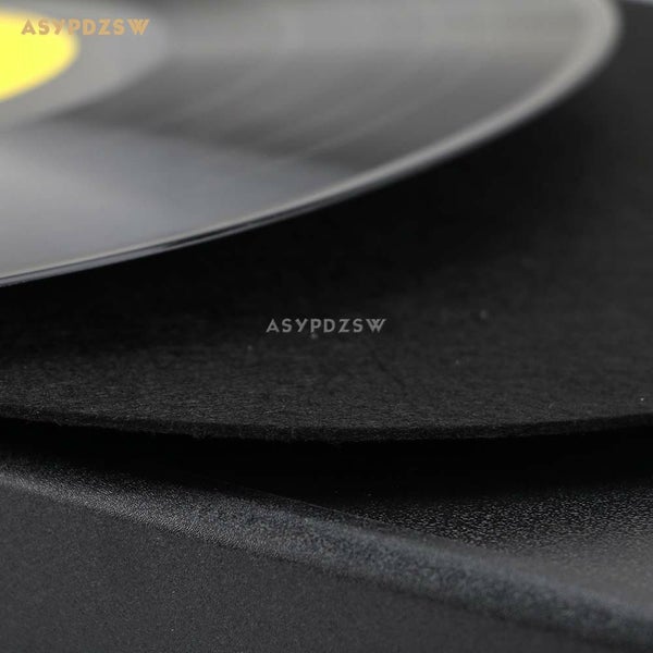 Elvon 12'' LP Vinyl Turntable Record Wool Pad Antistatic Flat Soft Mat (EP061) Carousel 4
