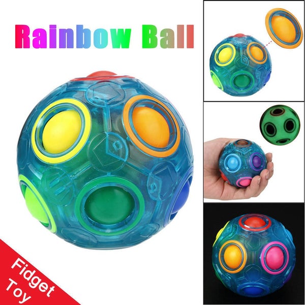Orchis Luminous Stress Reliever Rainbow Ball Cube Fidget Puzzle Education Toy Carousel 1