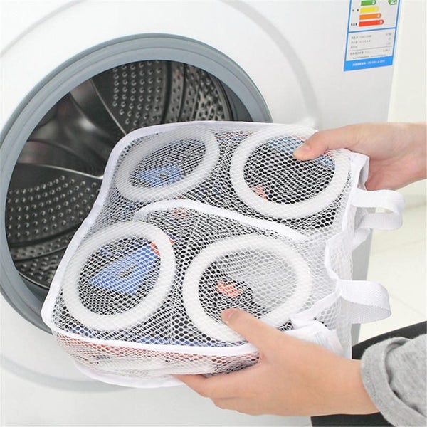 Storage Organizer Bags Mesh Laundry Shoes Bags Dry Shoe Organizer Washing Bags Carousel 1