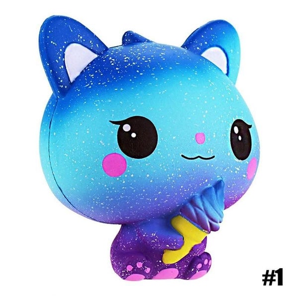 Stress Toys Galaxy Cat Squishies Jumbo Squishy Scented Charm Carousel 1