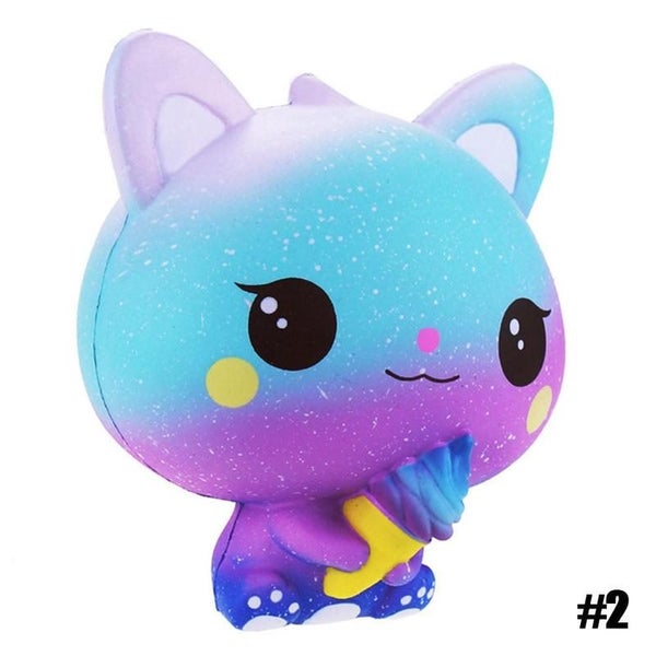 Stress Toys Galaxy Cat Squishies Jumbo Squishy Scented Charm Carousel 2