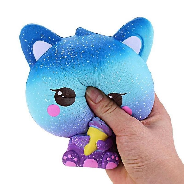 Stress Toys Galaxy Cat Squishies Jumbo Squishy Scented Charm Carousel 4