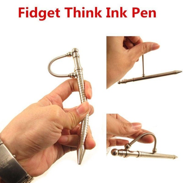 Think Ink Pen Fidget Pen Magnetic Metal Stress Relief Toys Gift Carousel 1