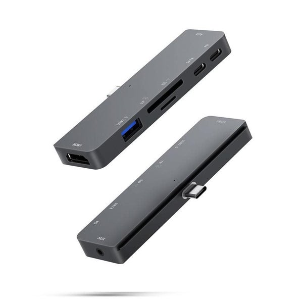 USB Type C 7 In 1 Hub Splitter USB 3.1 Type-c To Usb 3.0 4K HDMI TF Card Reader Carousel 1